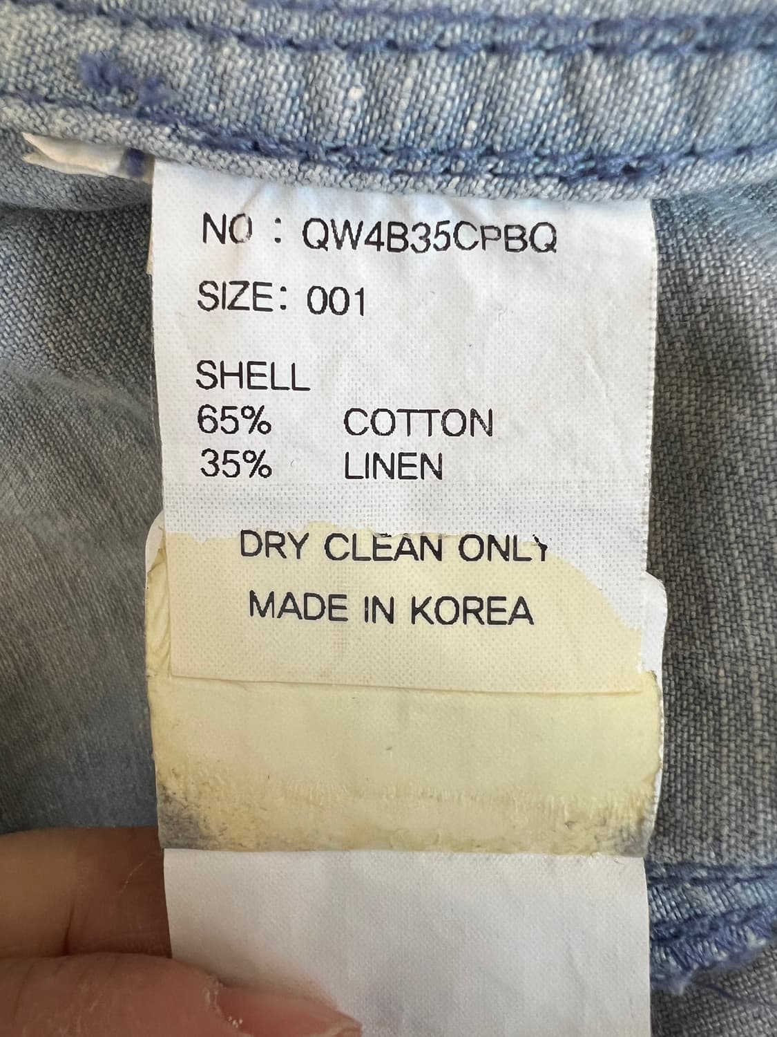 비이커 BEAKER 여성 연청 가오리핏데님셔츠 셔츠자켓 상품이미지8