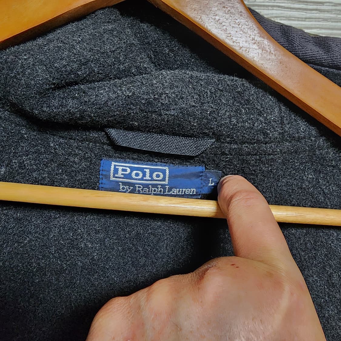 00s 빈티지 Ralph Lauren 폴로 랄프로렌 카키 퀄팅 후드(L) 상품이미지8