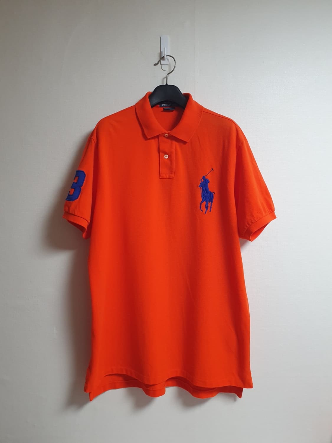 폴로랄프로렌 빅포니 카라티 형광오렌지 넘버3 XL 상품이미지1