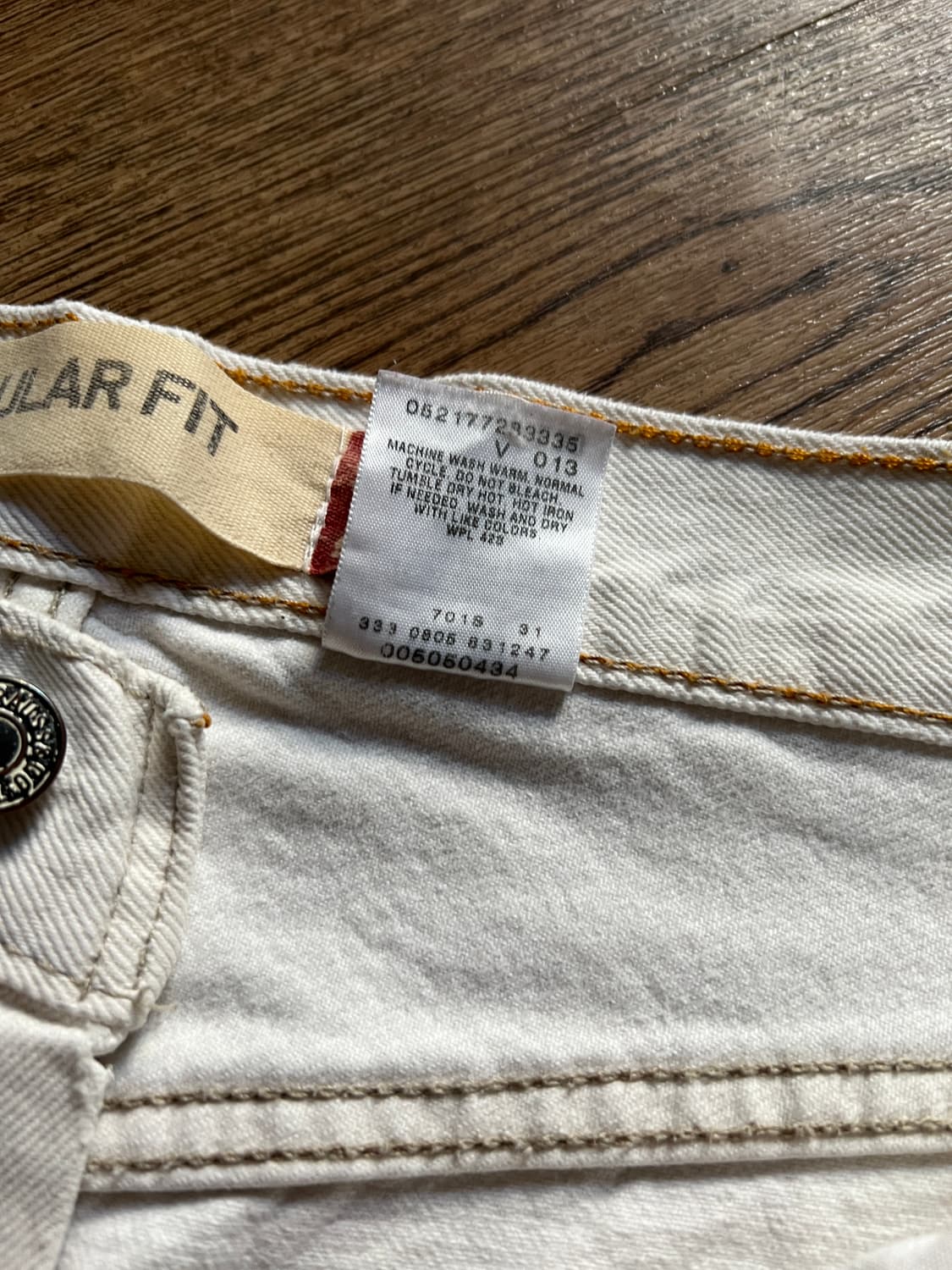 [34]00's 리바이스 505 에크루 데님 팬츠 상품이미지5