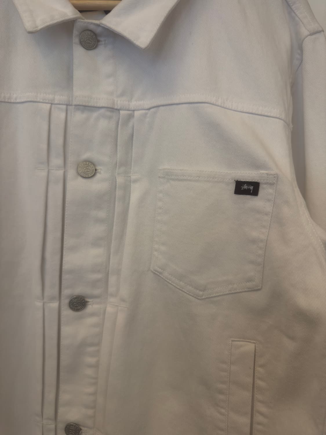 STUSSY Trucker Jacket Off White  상품이미지6