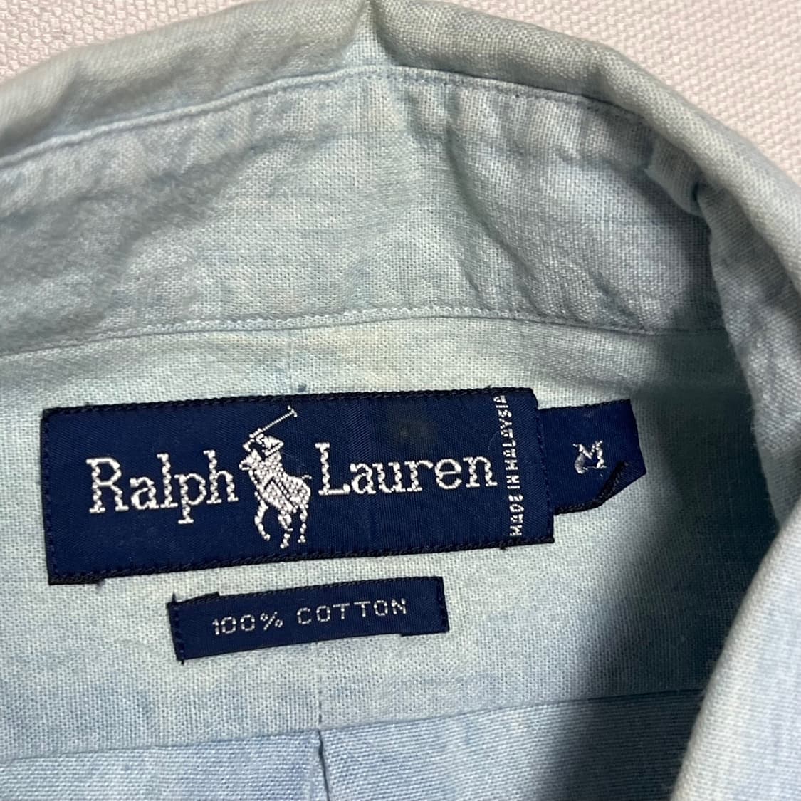 M 폴로랄프로렌 스카이블루 셔츠 상품이미지3