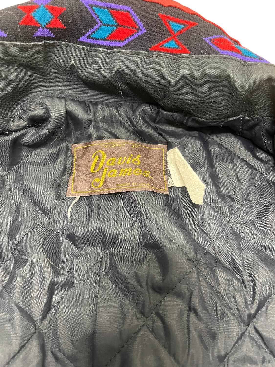 90s David James 아즈텍 웨스턴 봄버 자켓 상품이미지3