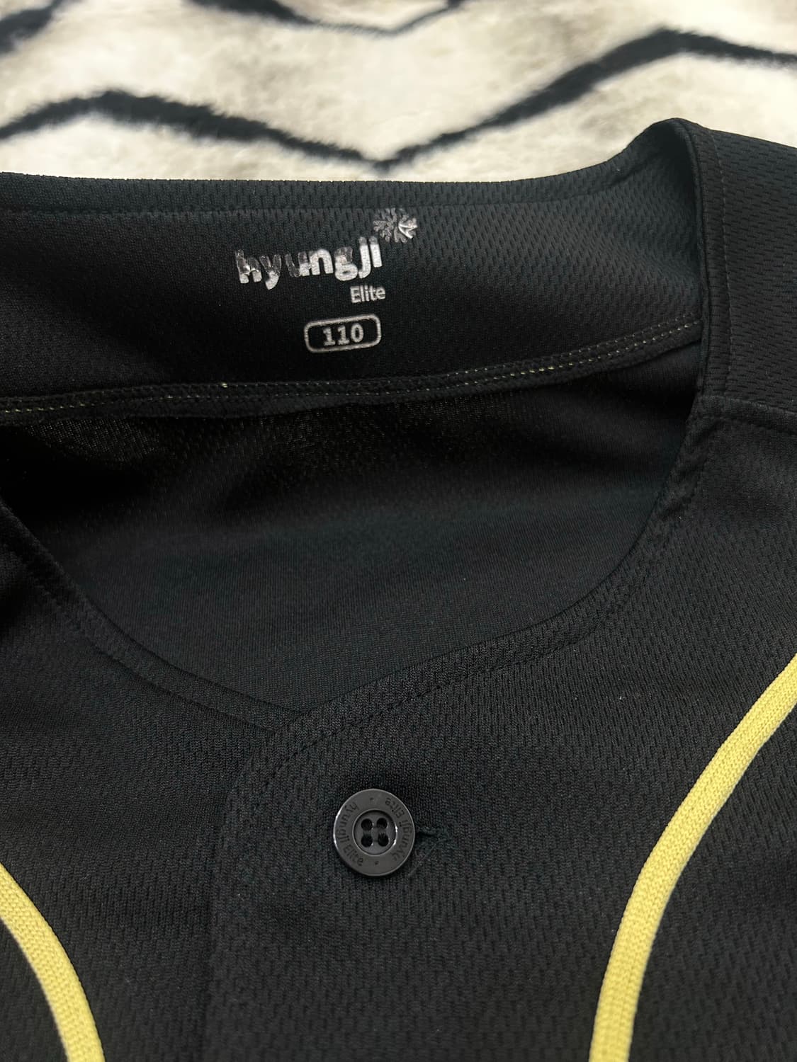 [2XL]최강몬스터즈 반팔유니폼/골드블랙 상품이미지5