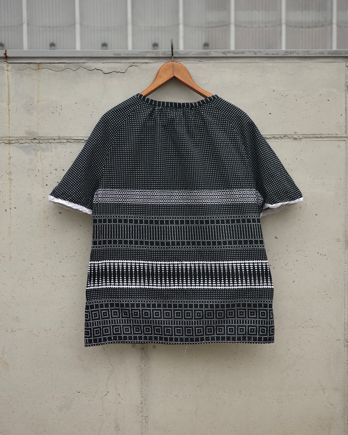 70s 유럽 도트 패턴 페전트 블라우스 상품이미지3