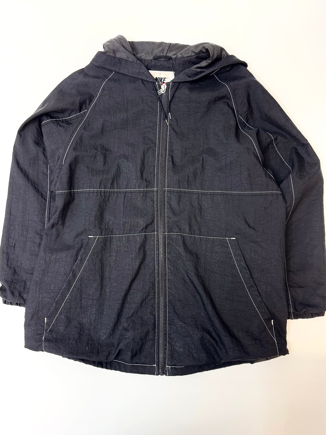 NIKE 90s 나이키 실버 태그 블랙 나일론 재킷 상품이미지2