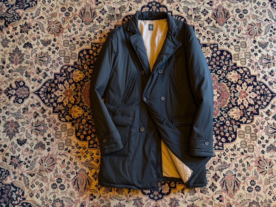 일레븐티 더블 브레스티드 패딩 코트 슬림100 상품이미지2