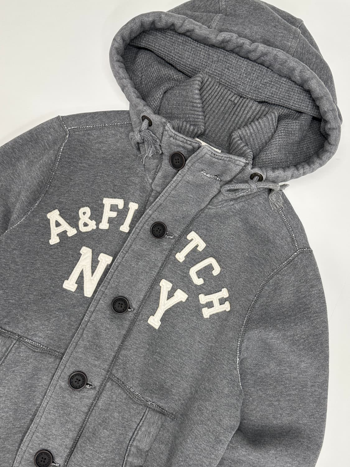 아베크롬비 스펠로고 스냅버튼 후드자켓 상품이미지1