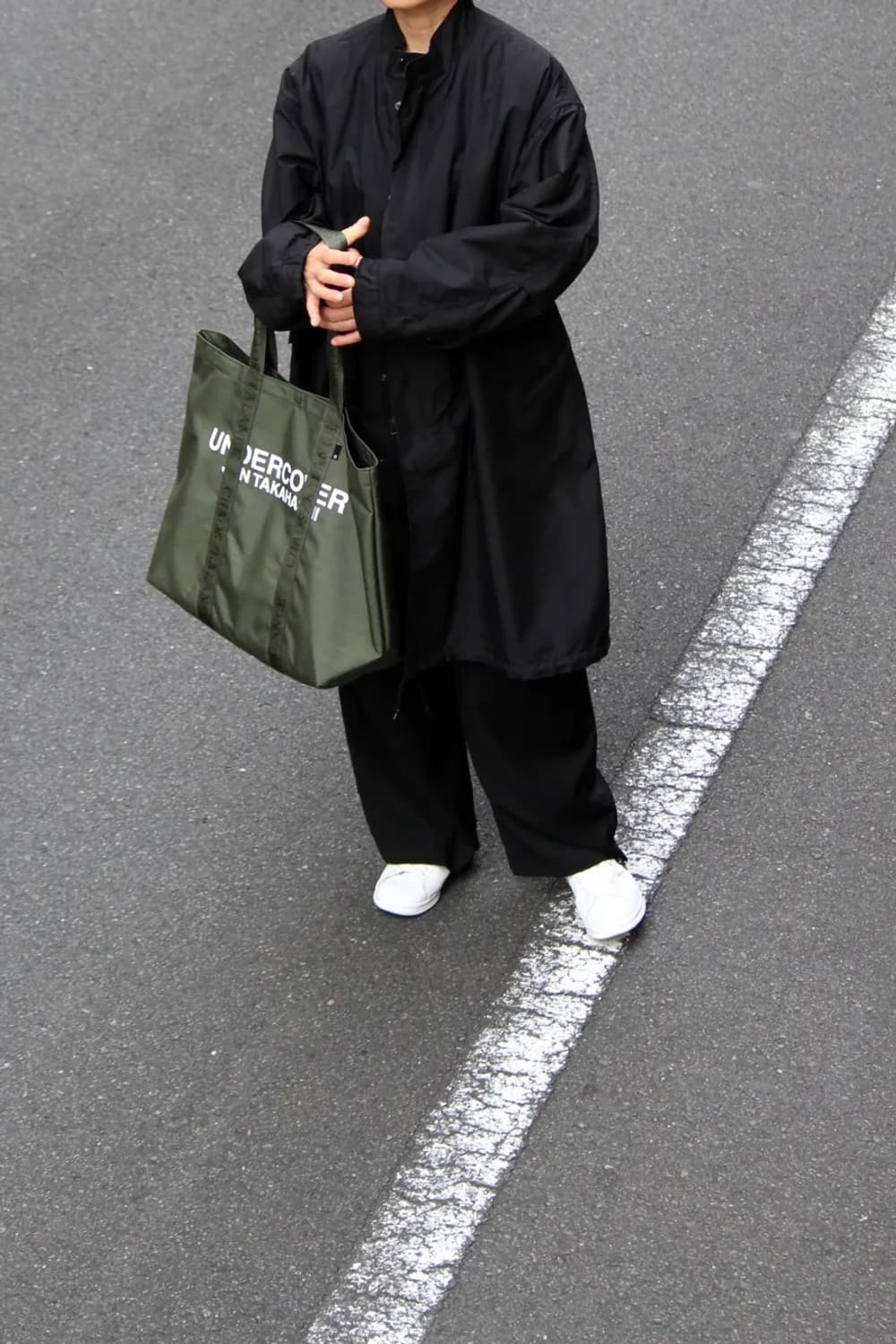언더커버 빅 토트백 그린 카키 상품이미지6
