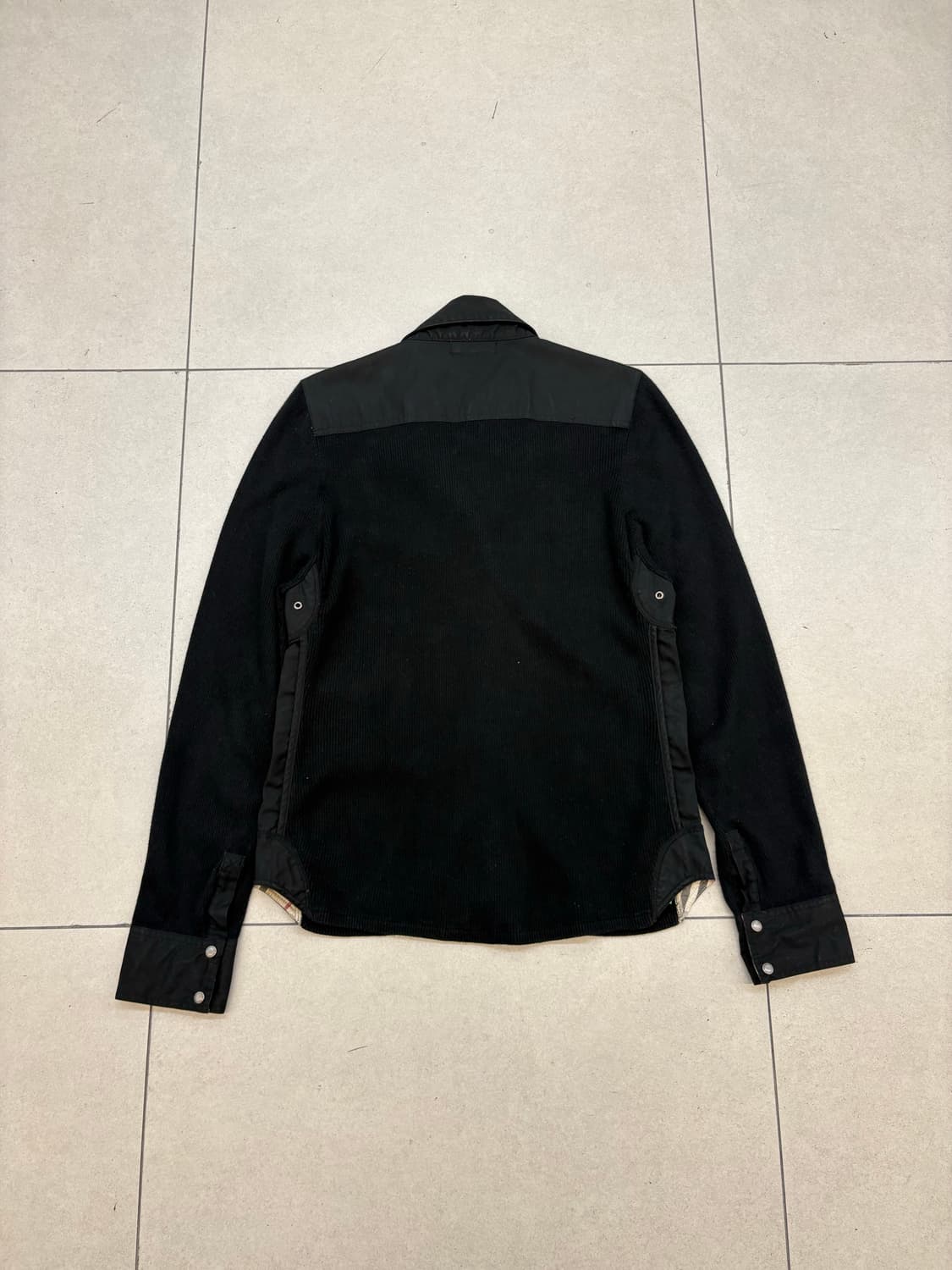 버버리 런던 카라 울 니트 셔츠 자켓 상품이미지6