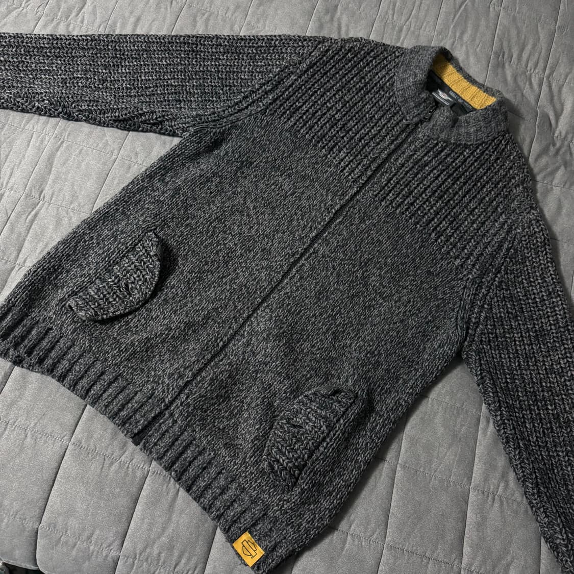 할리데이비슨 니트 집업 상품이미지1