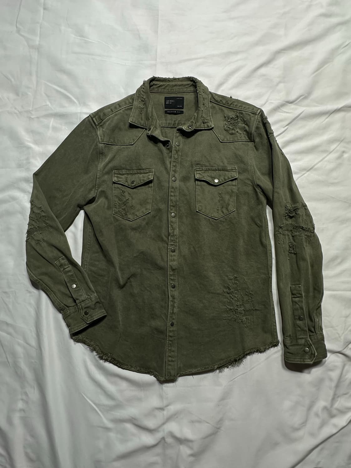 자라 빈티지 데님 셔츠 자켓 상품이미지1