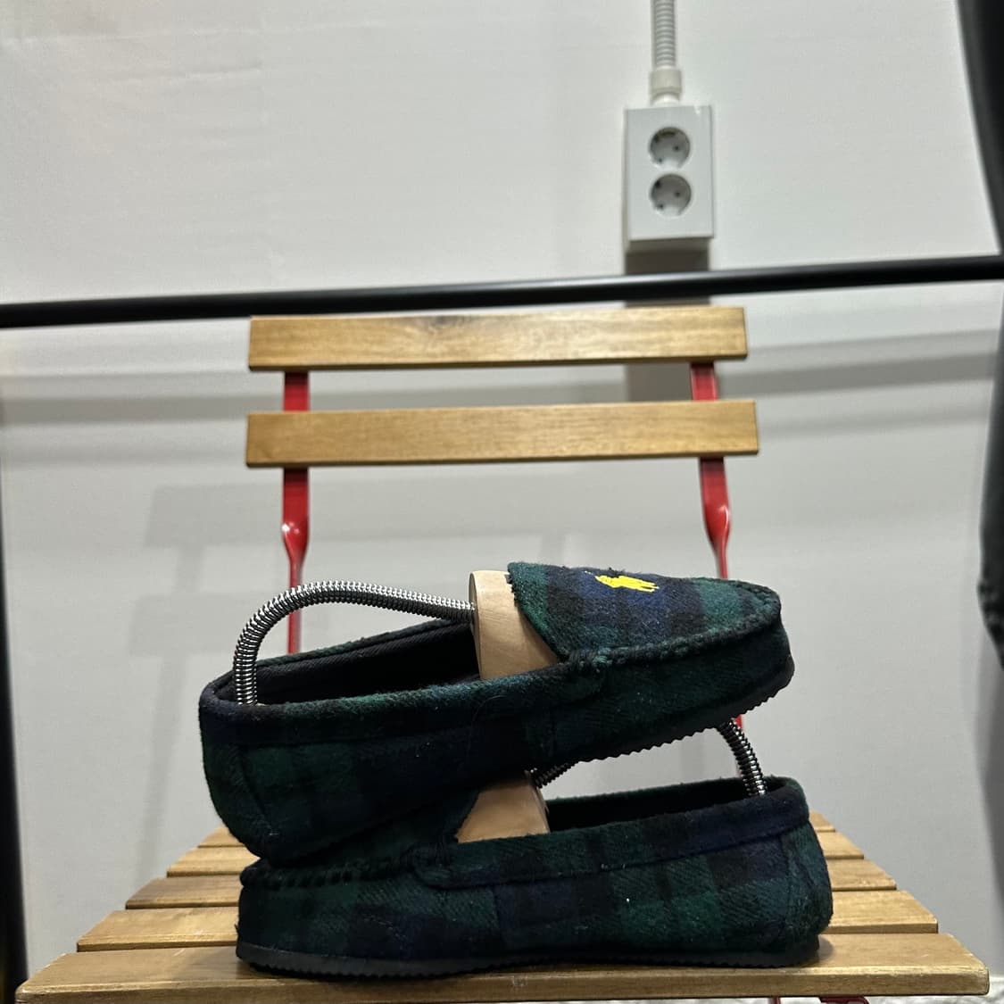 240) 폴로 랄프로렌 로퍼 여성 여자 로퍼 체크 포니 상품이미지8