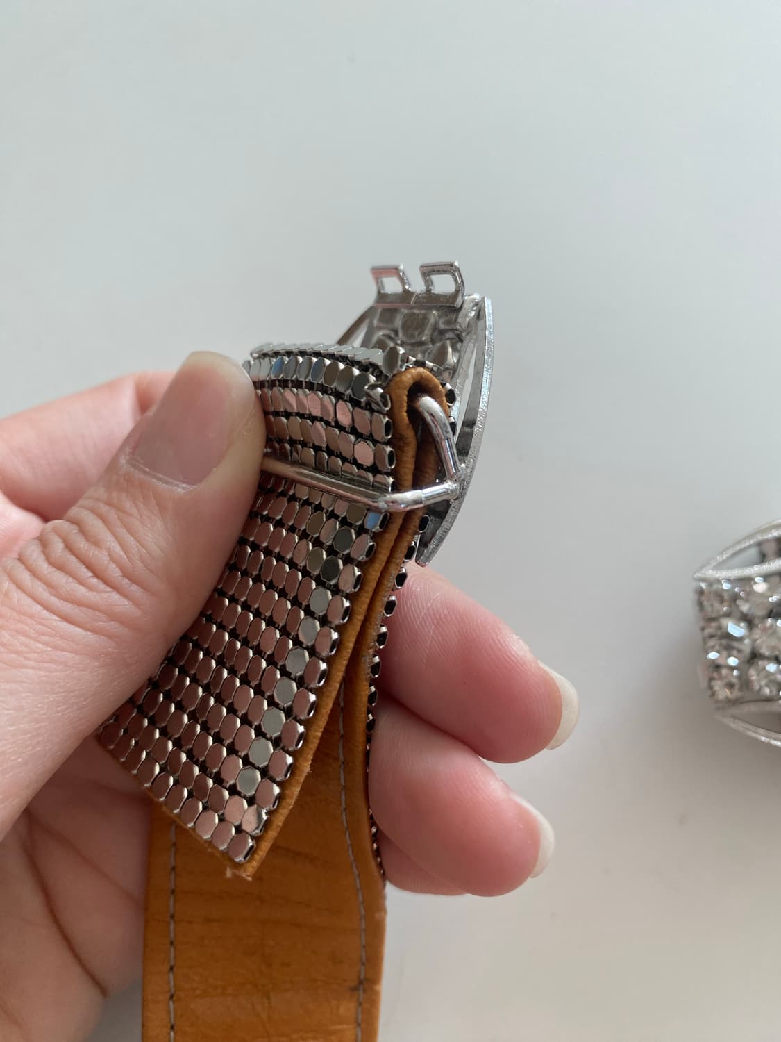 Y2k 빈티지 실버 메탈 벨트 상품이미지10