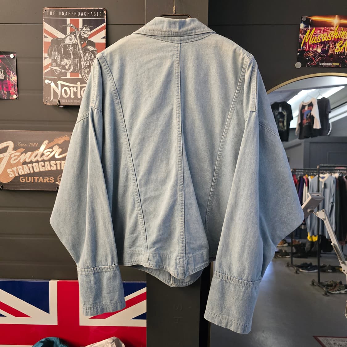 데님 스터드 빈티지 크롭 오버핏 자켓 상품이미지2