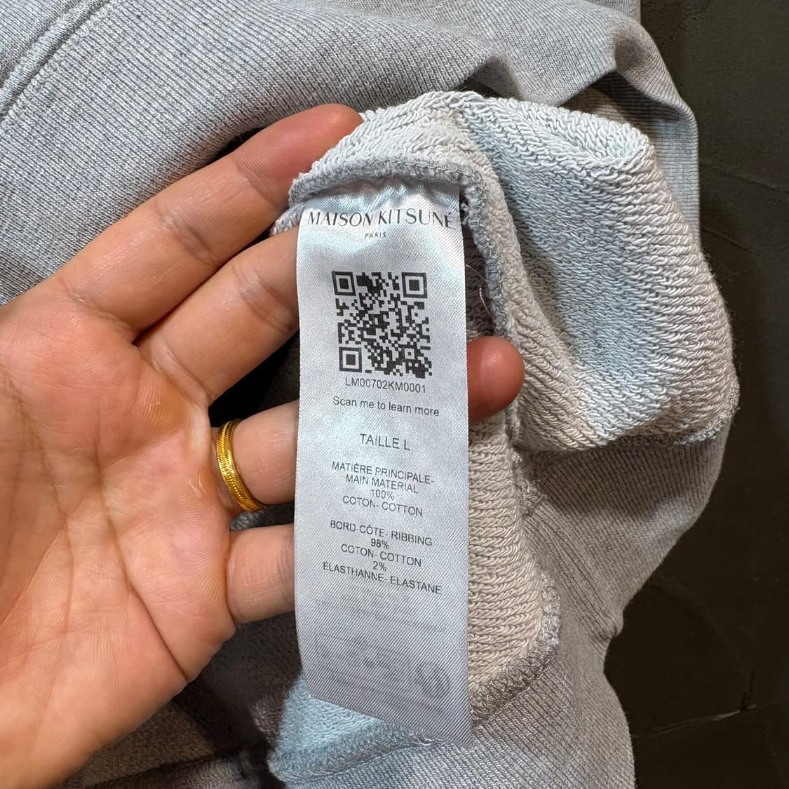 [L] MAISON KITSUNE 메종키츠네 후드티 상품이미지6