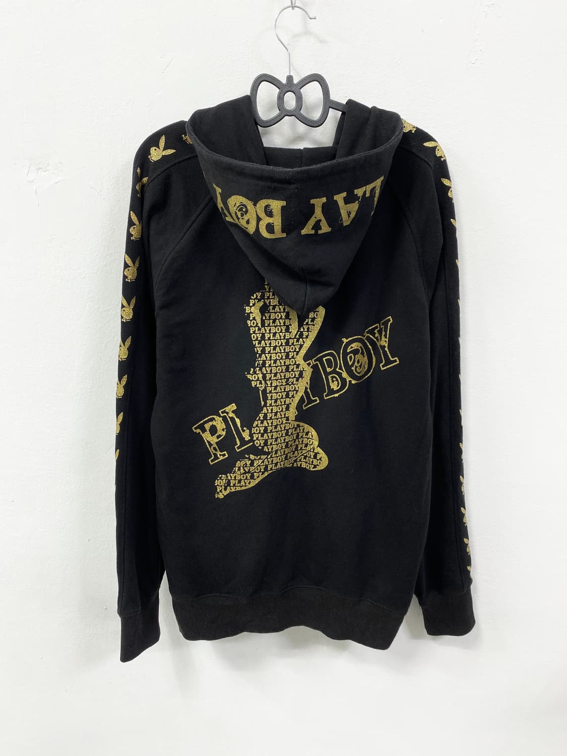 [PLAYBOY] 플레이보이 갸루 골드 글리터 후드집업 상품이미지6