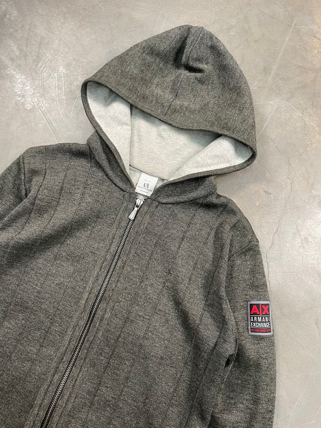 아르마니 익스체인지 니트 후드집업 상품이미지2