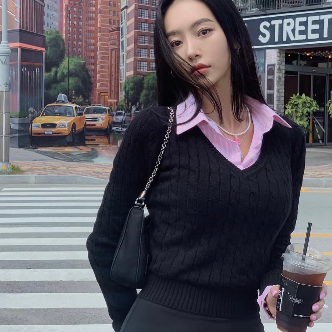 페일제이드 옥스포드 스트라이프 셔츠 핑크 S 상품이미지2