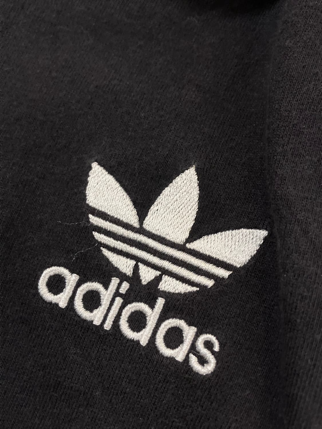 아디다스 자수 로고 반팔 티셔츠 블랙 L #csz3887 상품이미지4