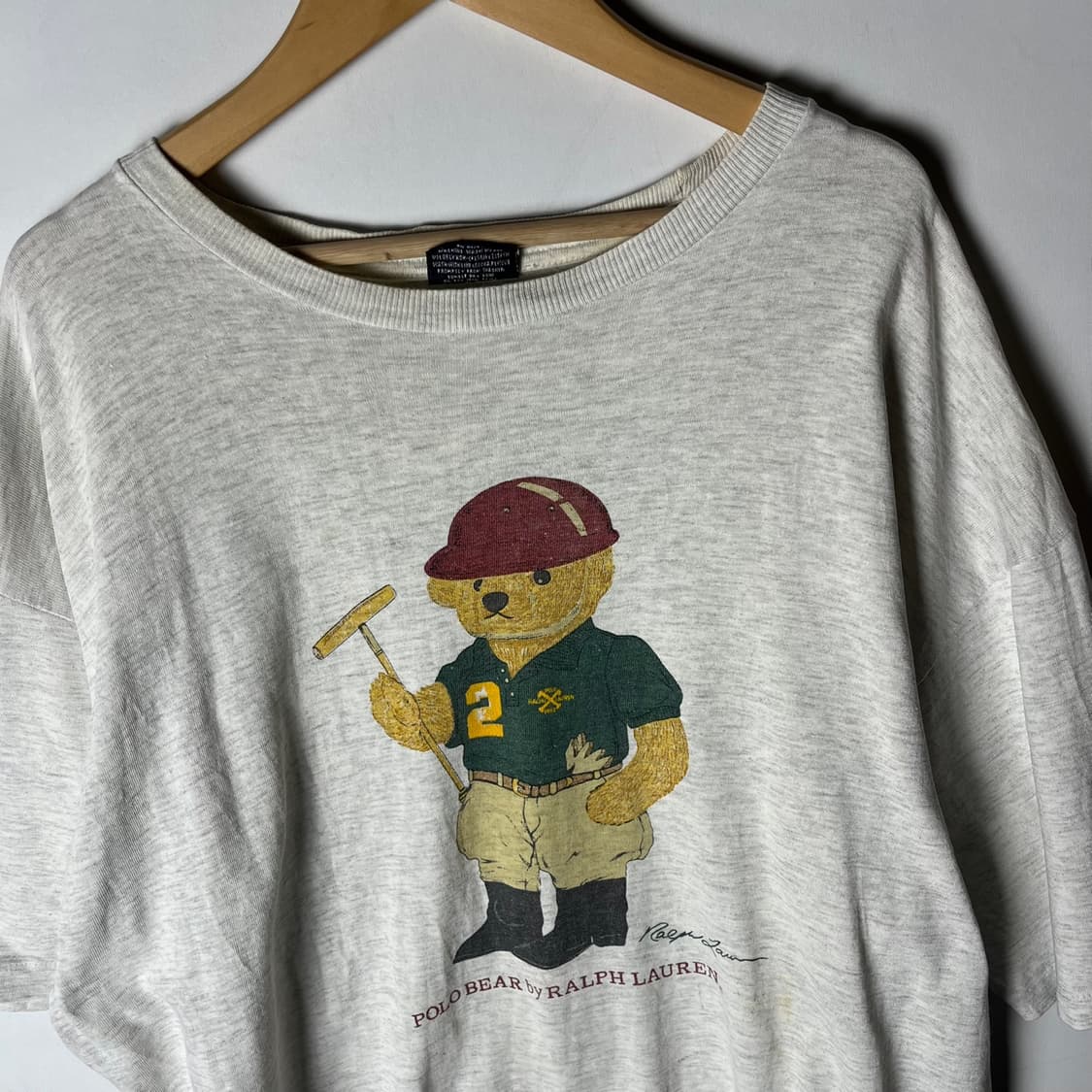 [Polo] 90's USA 폴로랄프로렌 싱글스티치 베어 티셔츠 상품이미지2