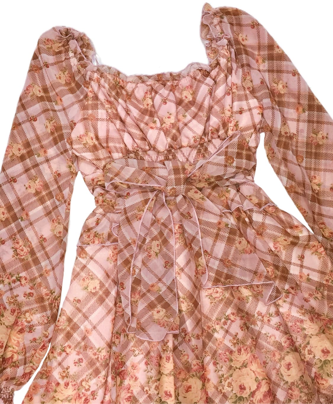 리즈리사 고전 라떼갸루 플로럴 오프숄더 원피스 트랄라라엑시즈팜히메갸루 상품이미지3