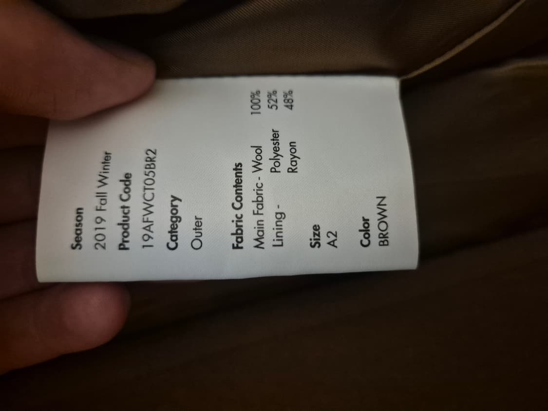 아더에러 로브 컬러블록코트 판매 상품이미지6