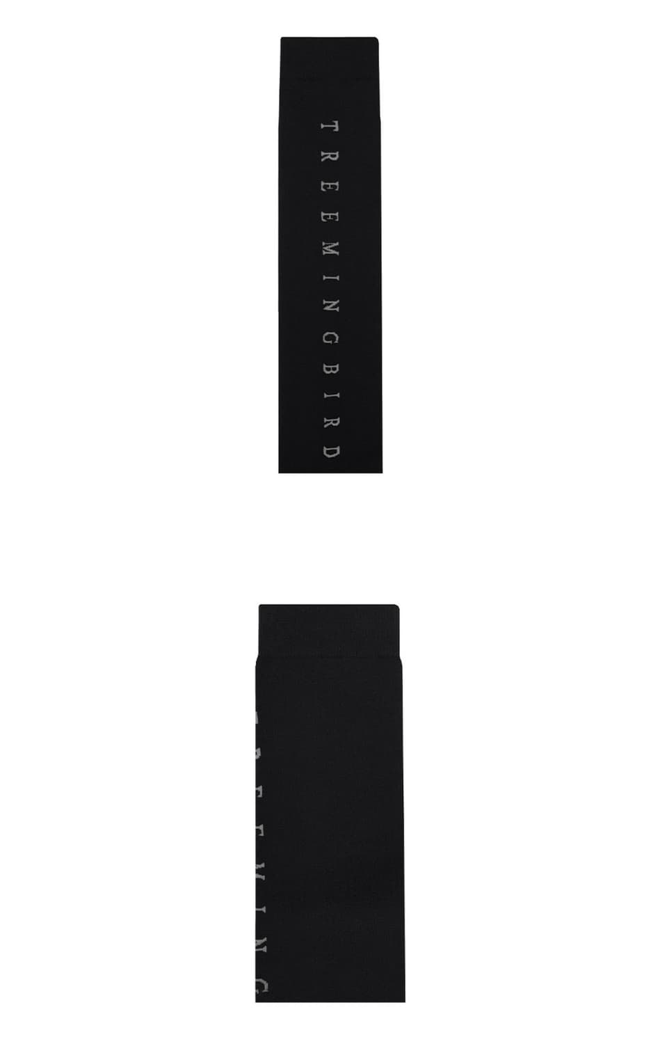 트리밍버드 로고 니 삭스 블랙 상품이미지2