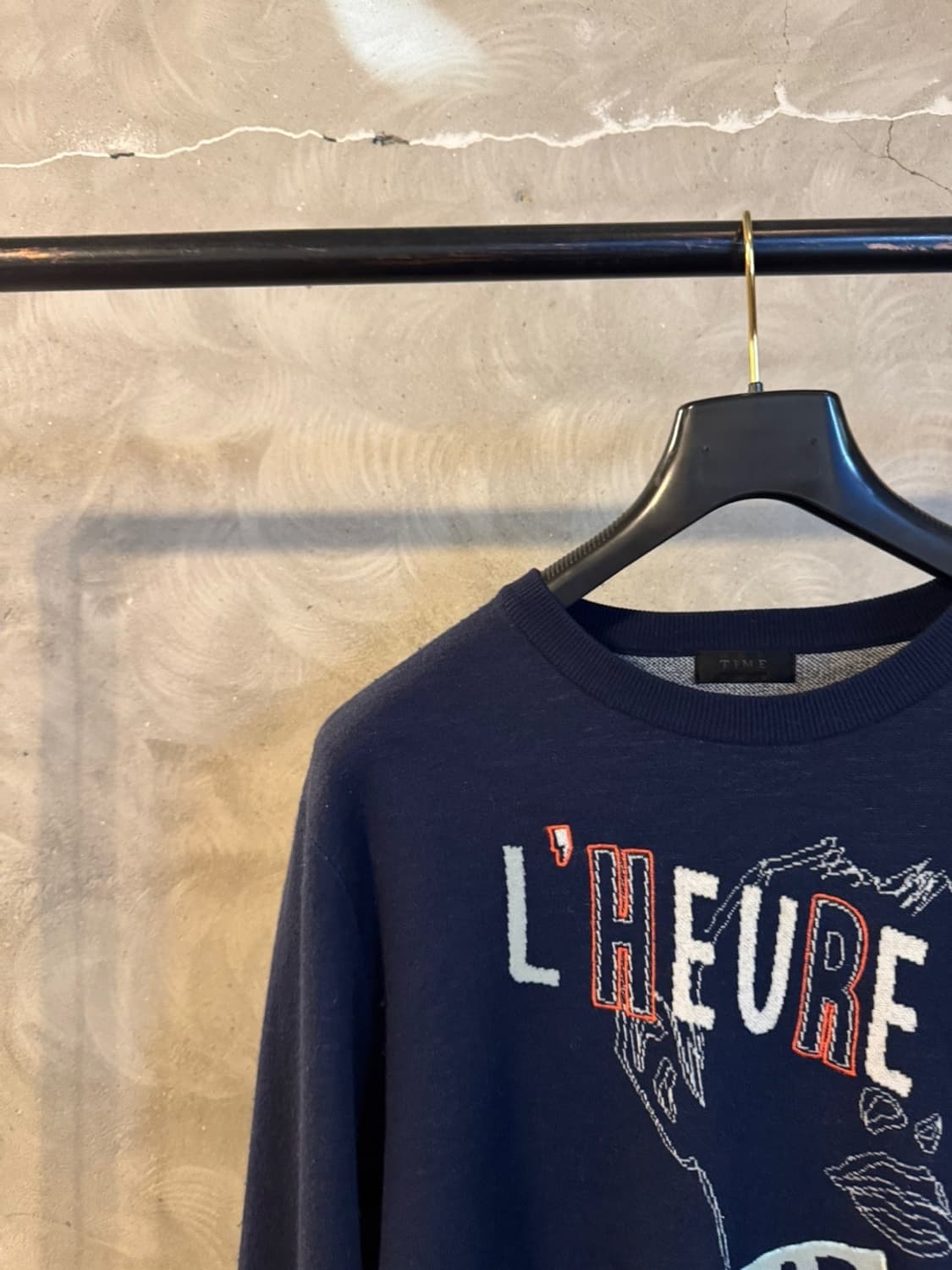 타임옴므 그래픽 니트 100 상품이미지2