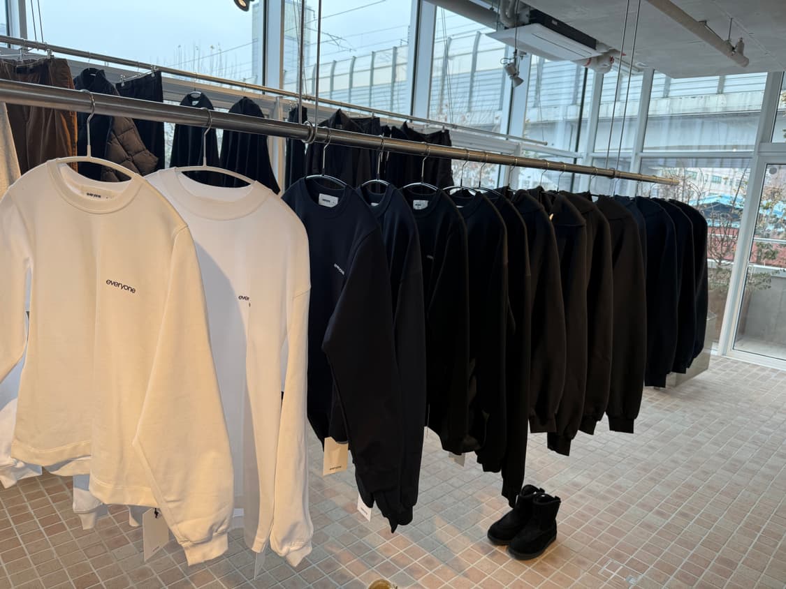 에브리원 도쿄 everyone 후드집업 블랙 L 새제품 상품이미지1