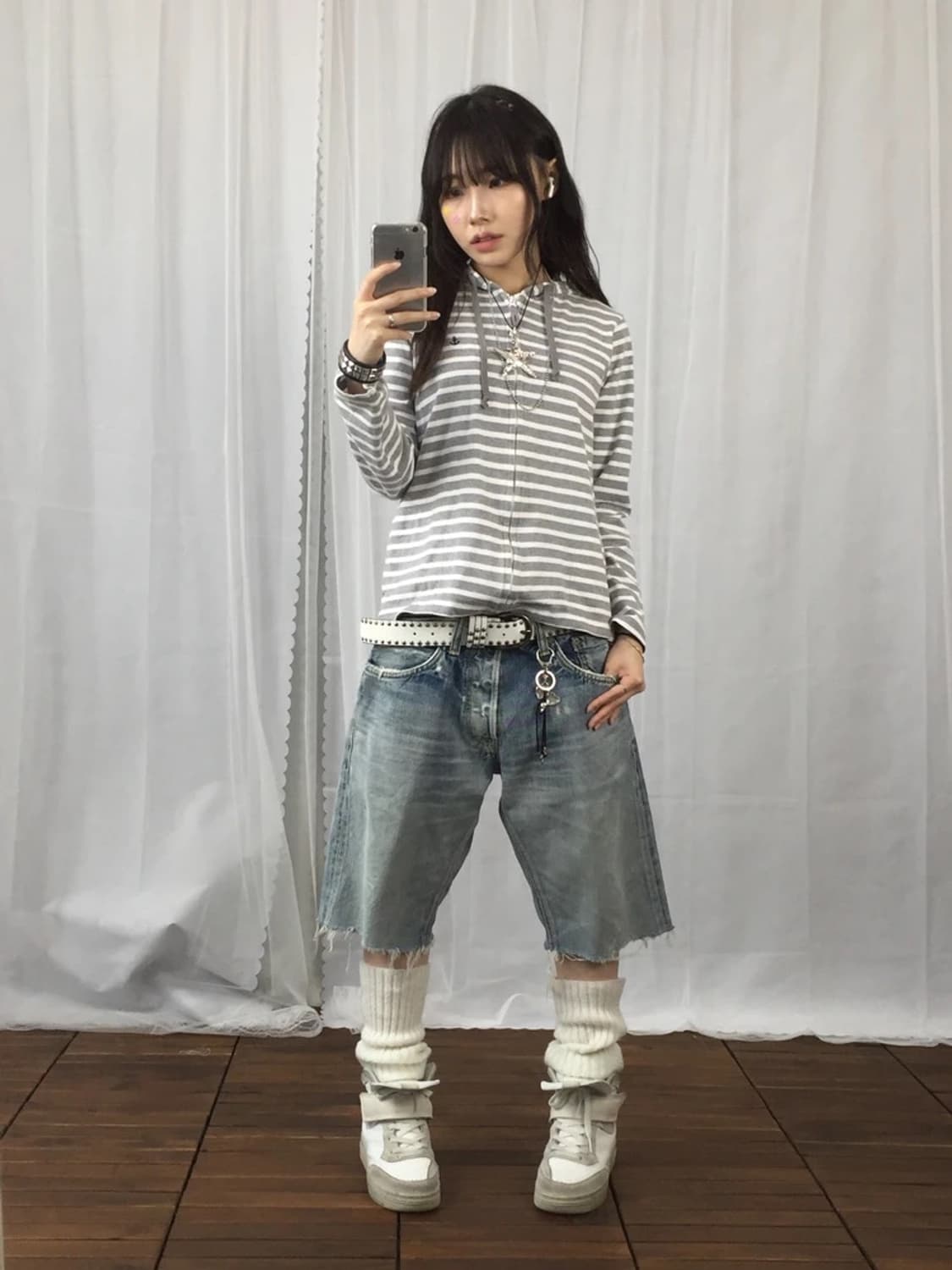 PORTLAND Anchor Stripe Zip Hoodie 상품이미지1