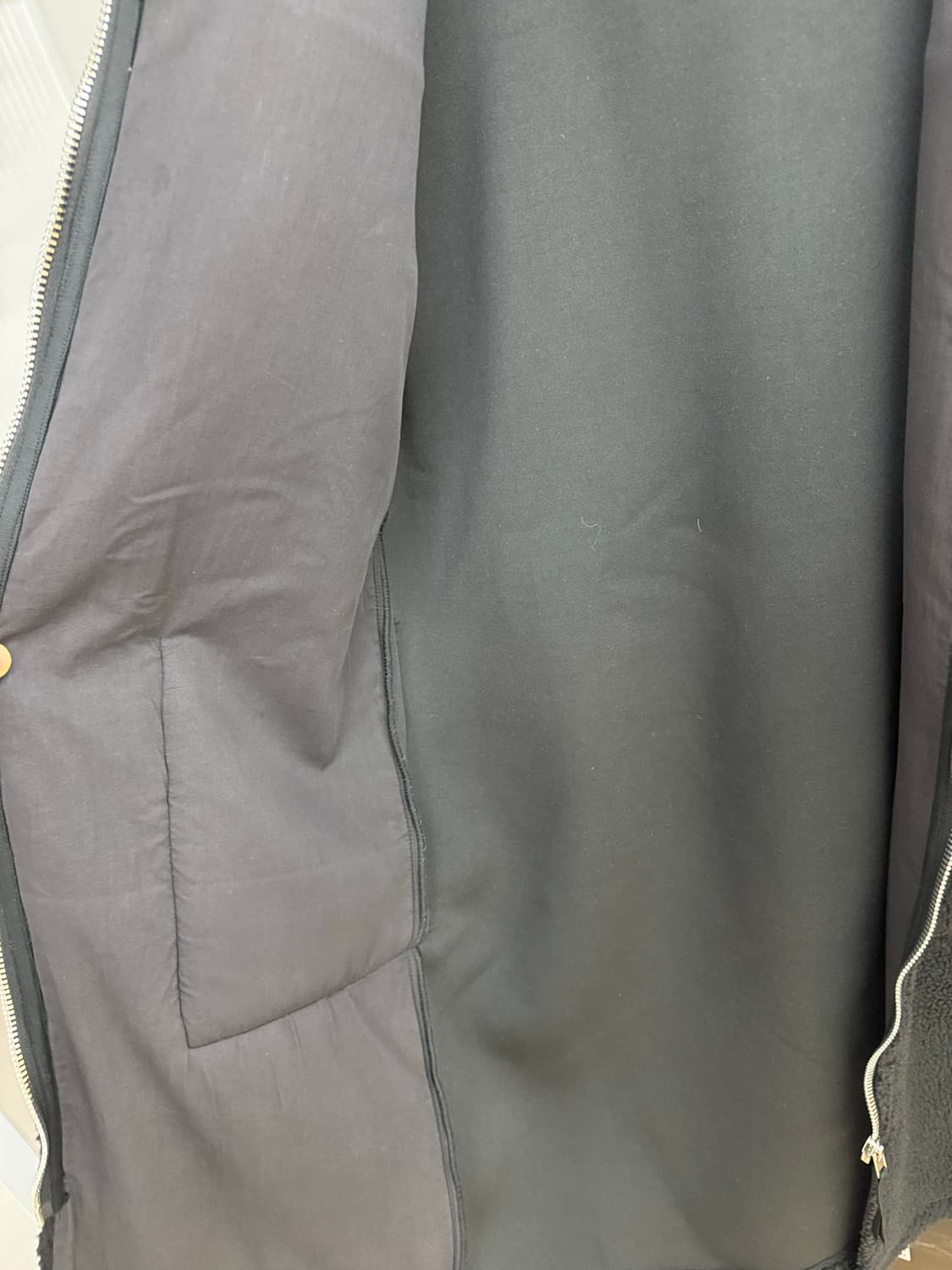 인터섹션 intersection 누빔 퀄팅 뽀글이 집업 코트 점퍼 정품  상품이미지6