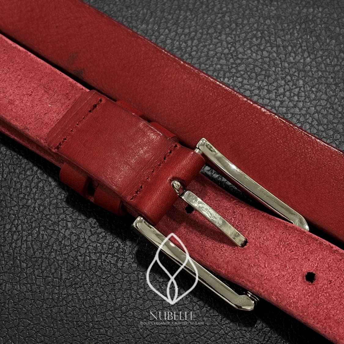 🌗 Vegetable stud belt / 스터드 소가죽 웨스턴 벨트 상품이미지9