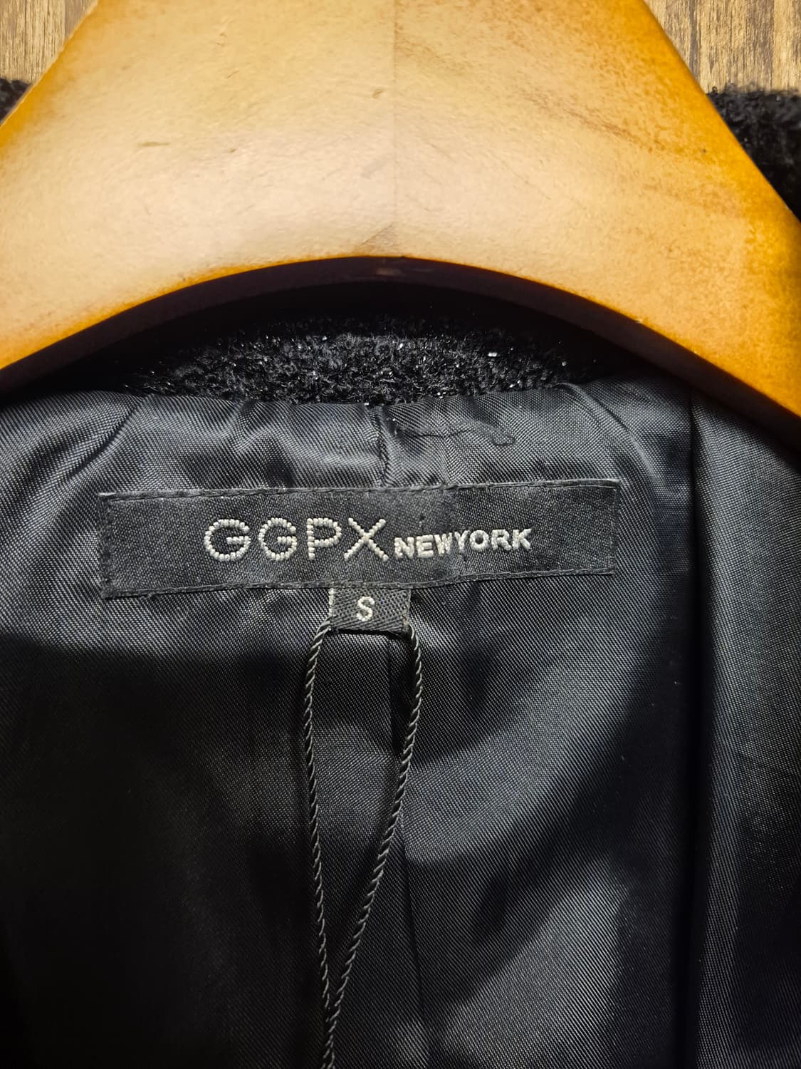 GGPX BLACK GLITTER COAT  상품이미지4
