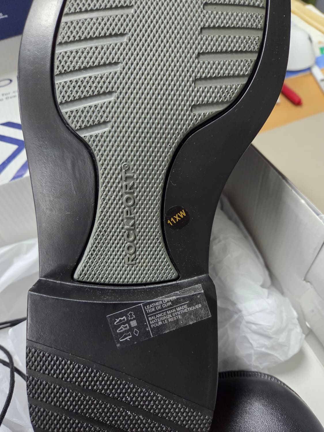 락포트 마진 블랙 옥스포드화 290mm 새상품 상품이미지3