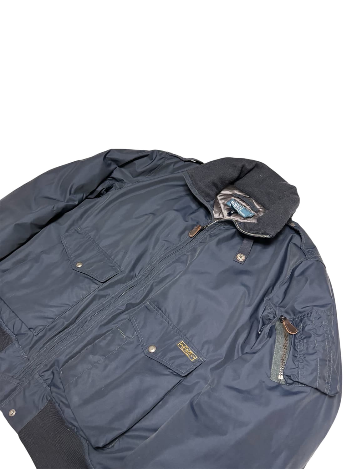 폴로 랄프로렌 다운 필드 봄버 플라이트 네이비 항공점퍼 L 상품이미지3