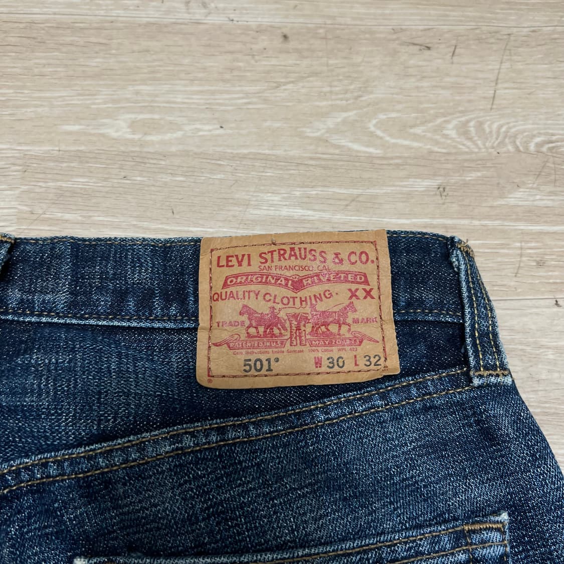 리바이스 501 오리지널 스트레이트 데님진 청바지 [중청] W30/L32 상품이미지5