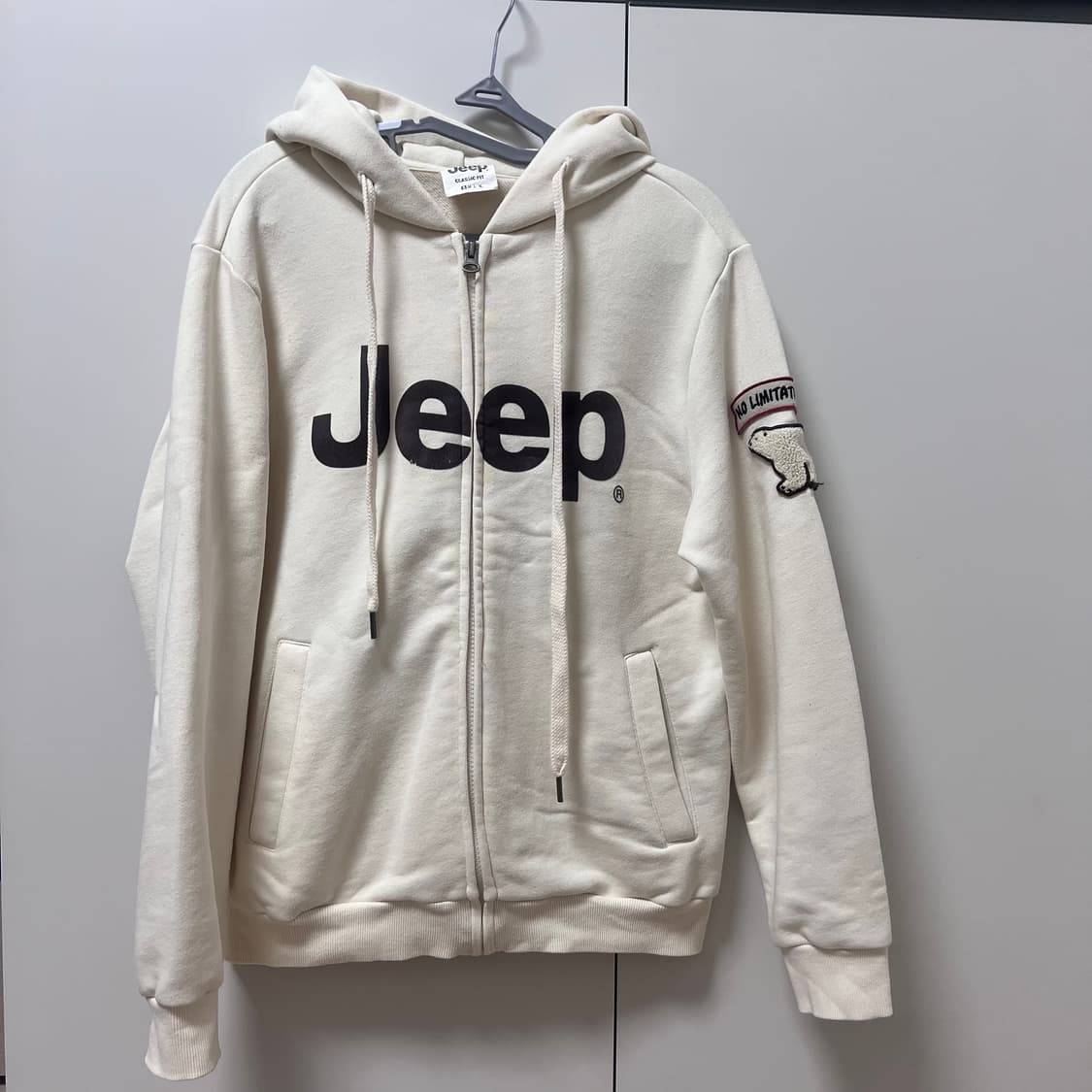 Jeep 폴라베어 후드집업 아이보리 s 상품이미지2