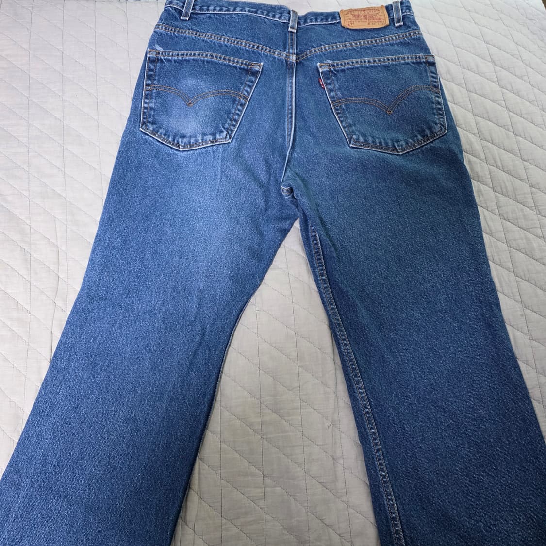 [38X32] 00s 빈티지 리바이스 517 부츠컷 데님 인디고 2 상품이미지3