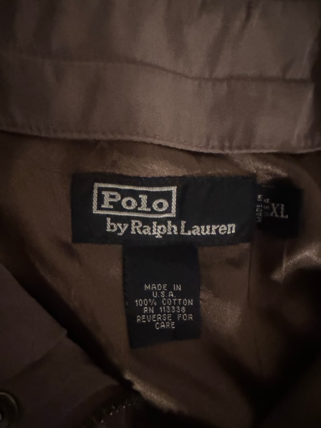 90-00 usa 생산 Polo Ralph Lauren 코튼 자켓 xl 상품이미지4