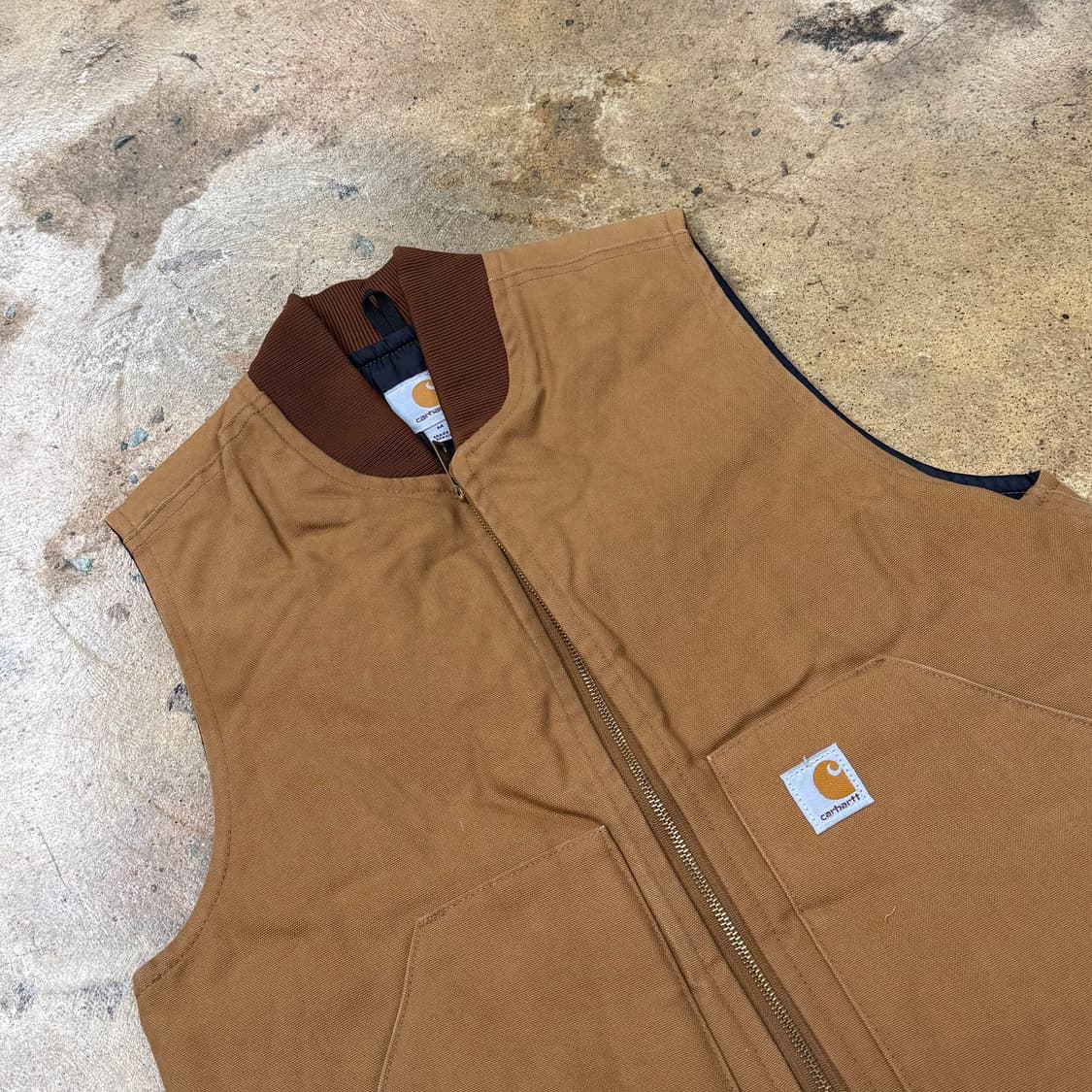 [정품/M] 칼하트 브라운 워크 베스트 조끼 b18 상품이미지1