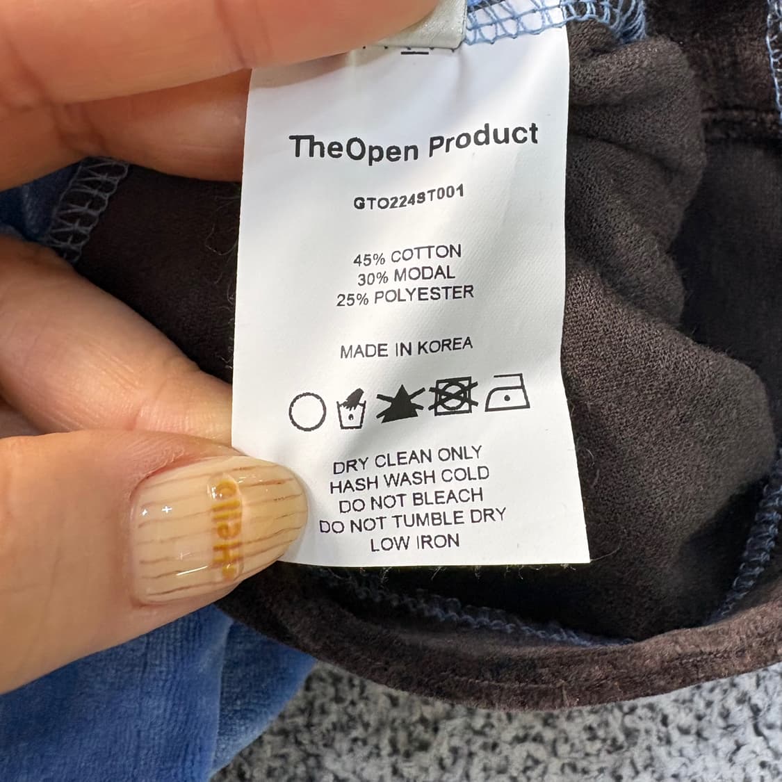 1 더오픈프로덕트 벨벳 배색 긴팔 셔츠 0401J 상품이미지5