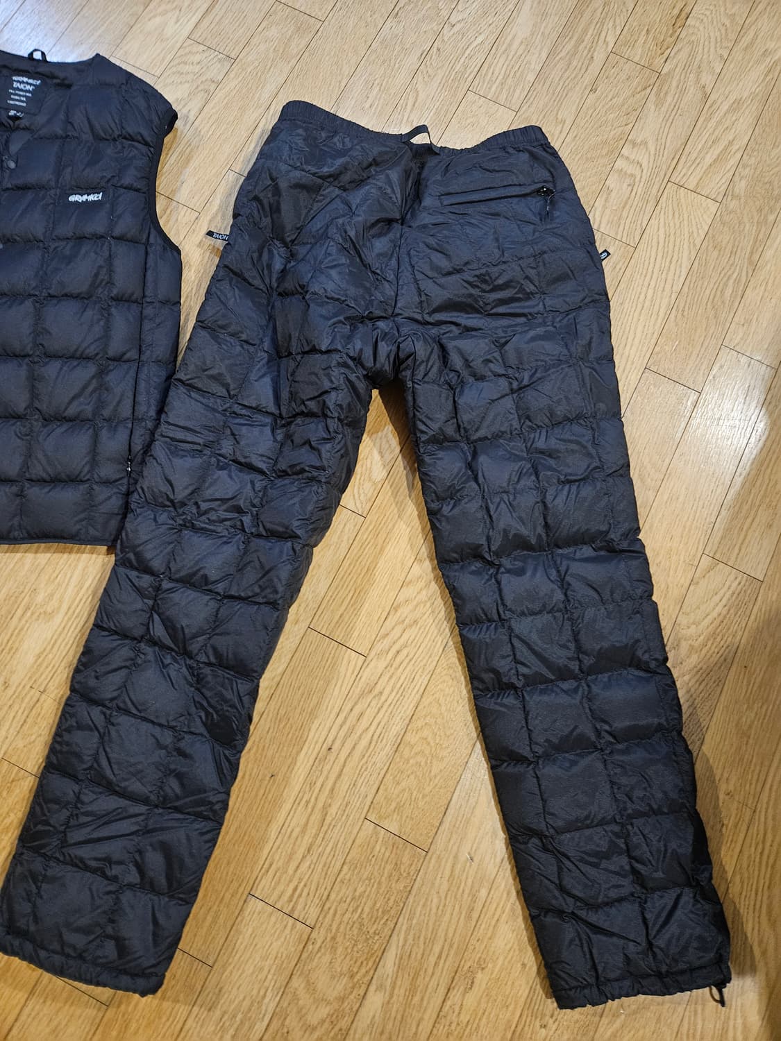 그라미치 타이온 패딩 바지,베스트 다운 셋업 팬츠 조끼 상품이미지4