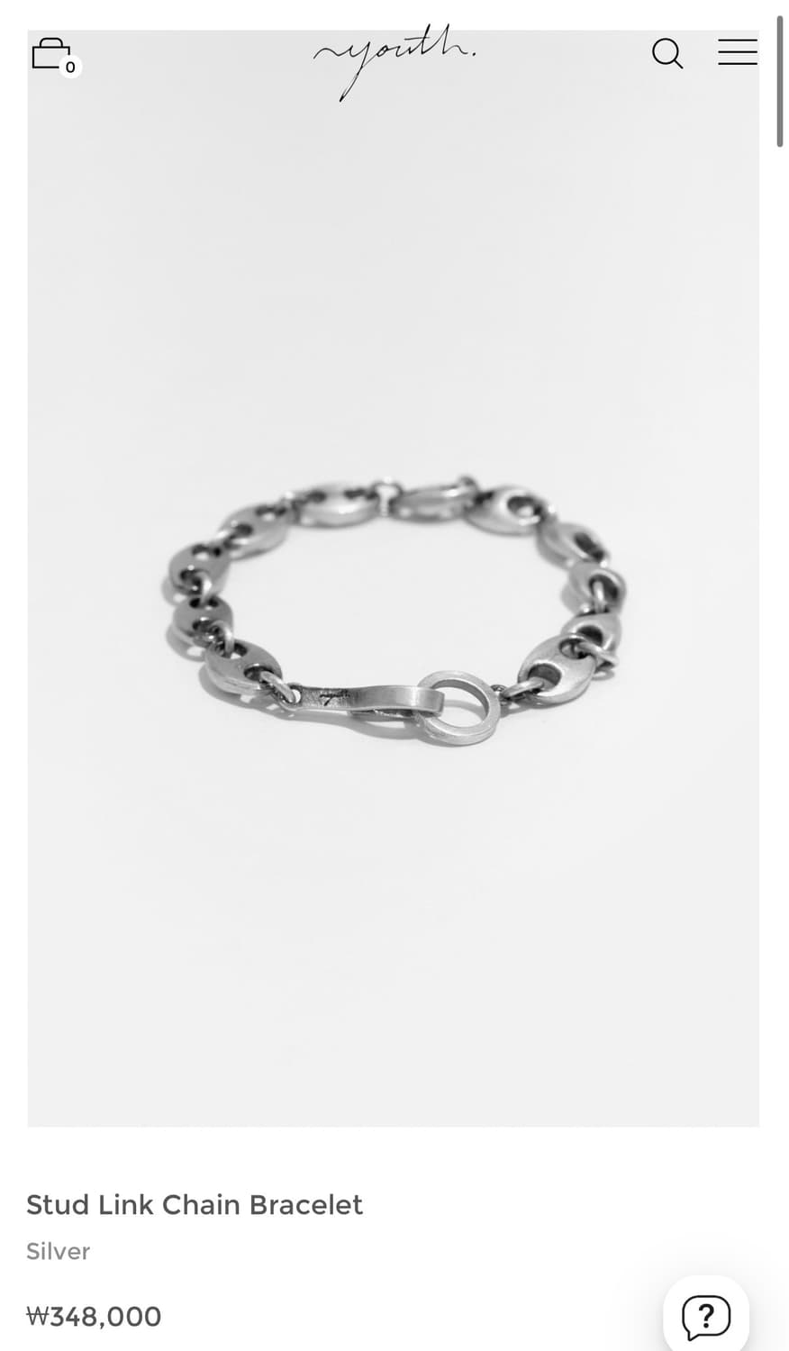 유스 Stud Link Chain Bracelet 상품이미지1