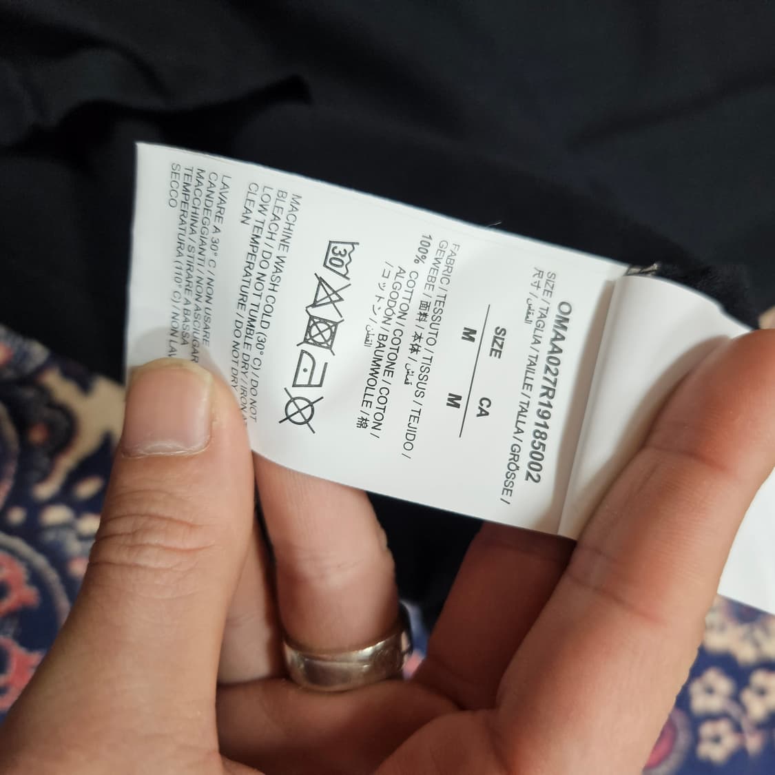 오프화이트(Off-White) 그린맨 인프레셔니즘 티셔츠 M size 상품이미지9