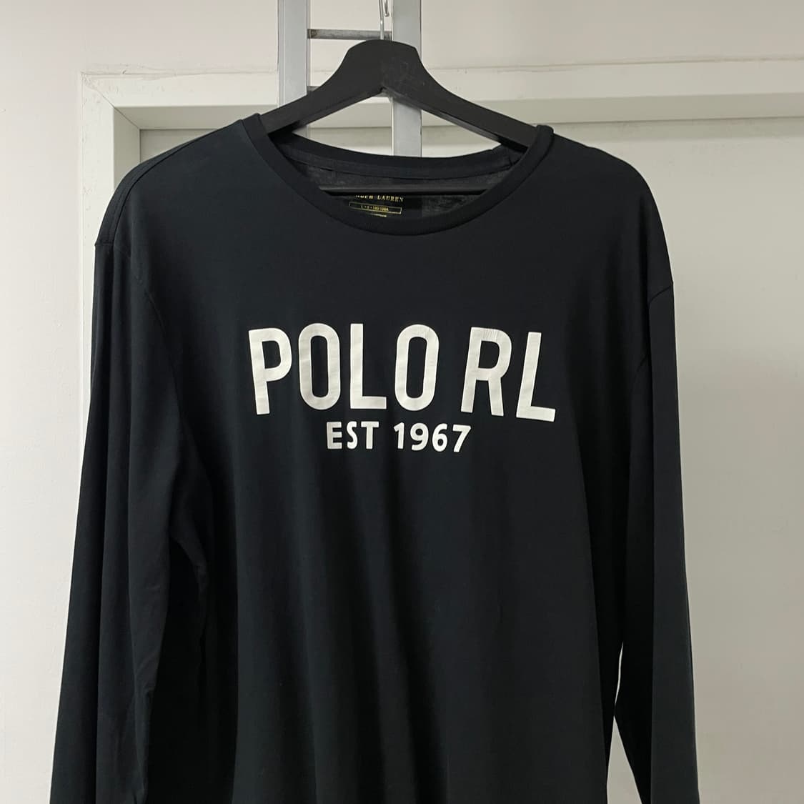 폴로 랄프로렌 로고 긴팔 티셔츠 블랙 L 상품이미지2