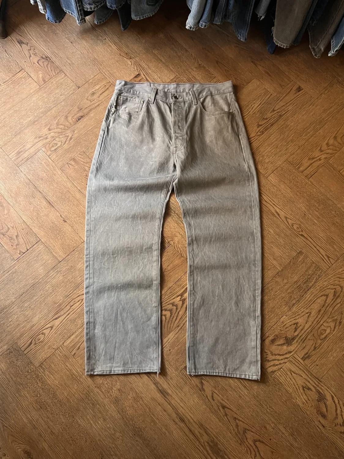 [36]리바이스 501 빈티지 워싱 그레이 데님 팬츠 상품이미지1