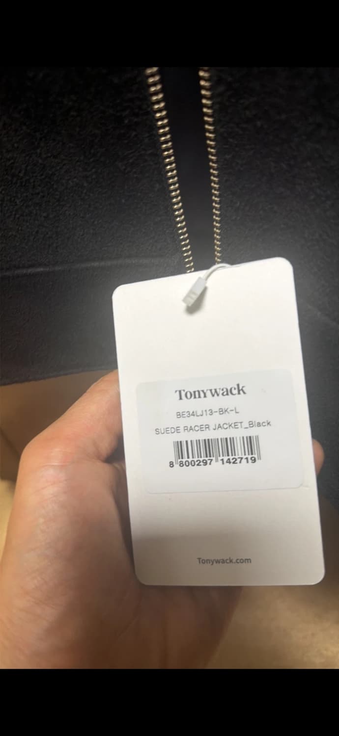 새상품)토니웩 스웨이드 레이서자켓  l사이즈 상품이미지4