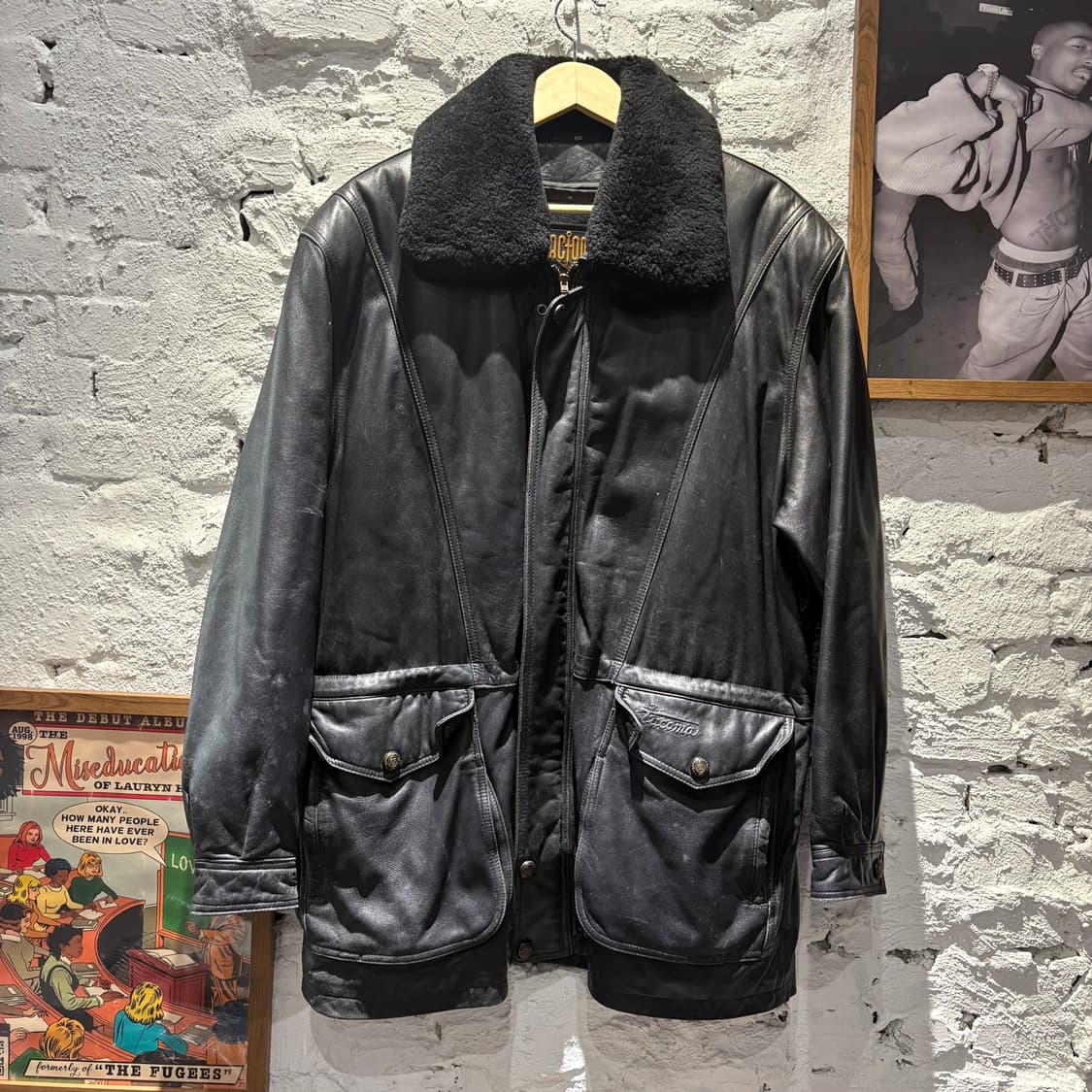빈티지 양가죽 100% 레더 코트 자켓 상품이미지1