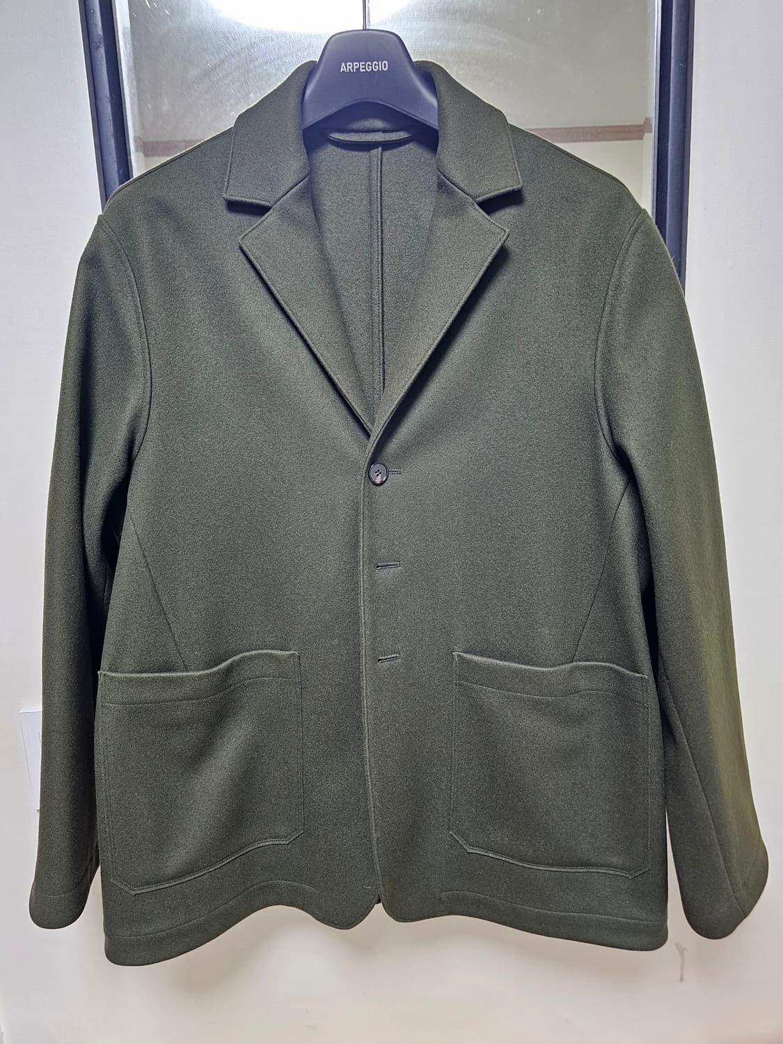 이얼즈어고 멜튼울 스포츠 자켓 카키 L 상품이미지1